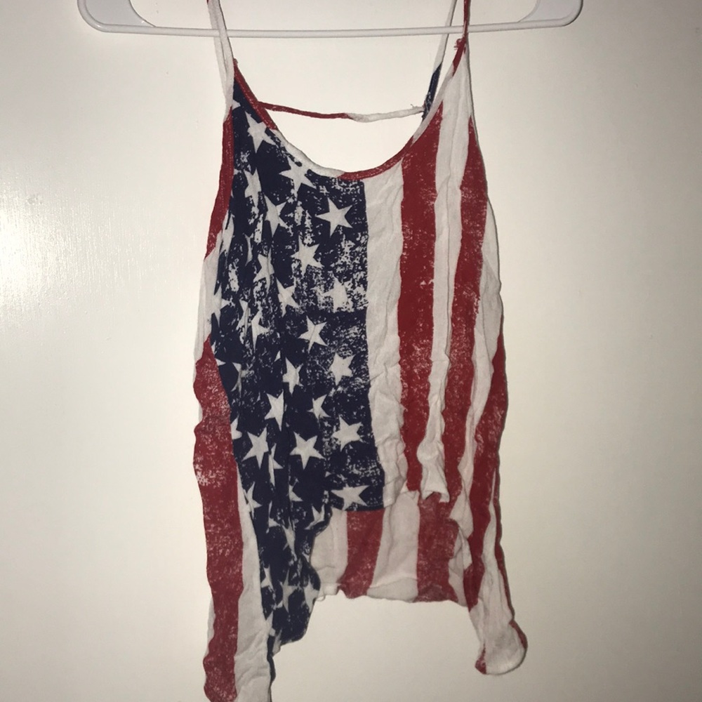 American flag tank